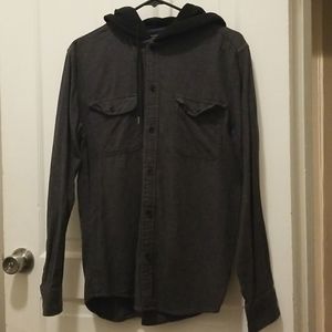 Hooded button down